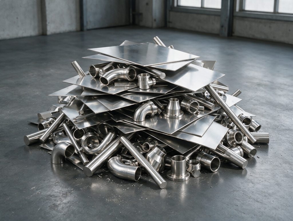 Inox schroot opkopen — diverse kwaliteiten